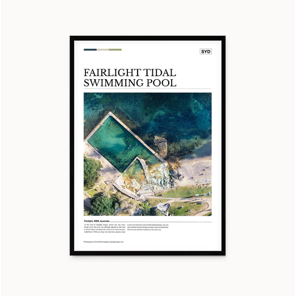 Fairlight Tidal Swimming Pool Editorial Poster - Australia Unseen