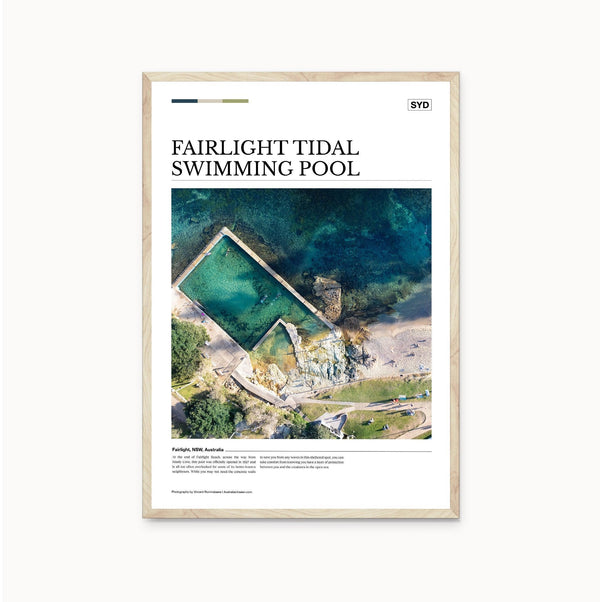Fairlight Tidal Swimming Pool Editorial Poster - Australia Unseen