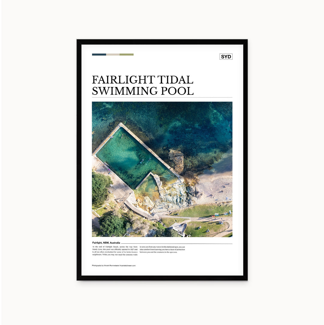 Fairlight Tidal Swimming Pool Editorial Poster - Australia Unseen