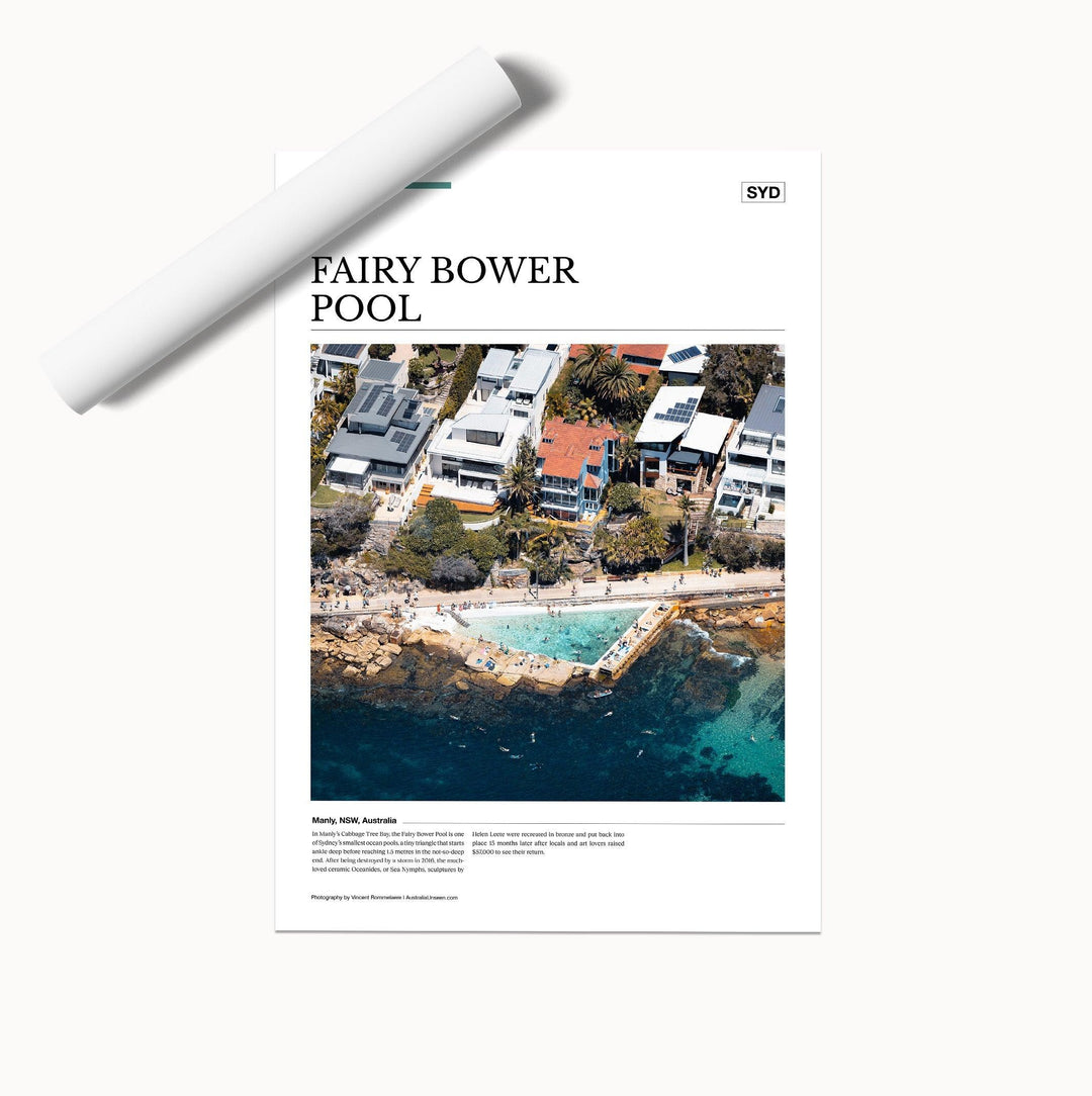 Fairy Bower Pool Editorial Poster - Australia Unseen