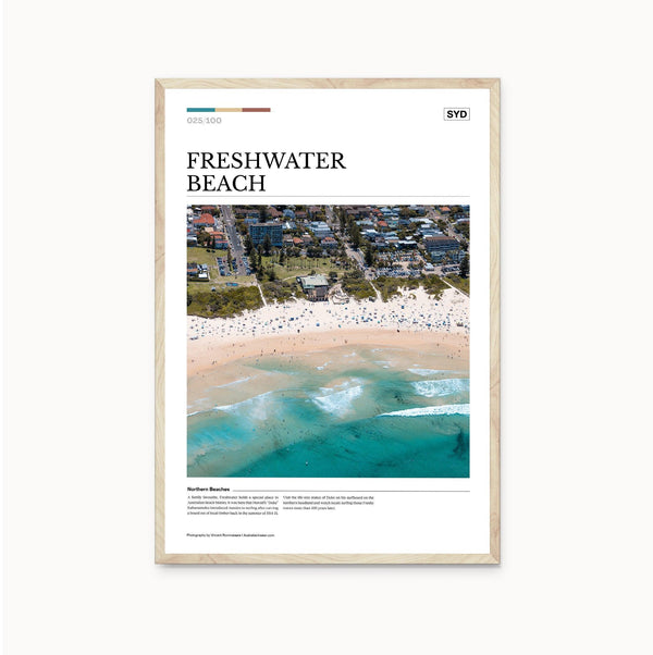 Freshwater Beach Editorial Poster - Australia Unseen