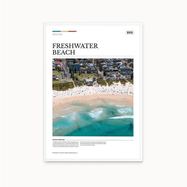 Freshwater Beach Editorial Poster - Australia Unseen