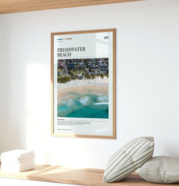 Freshwater Beach Editorial Poster - Australia Unseen