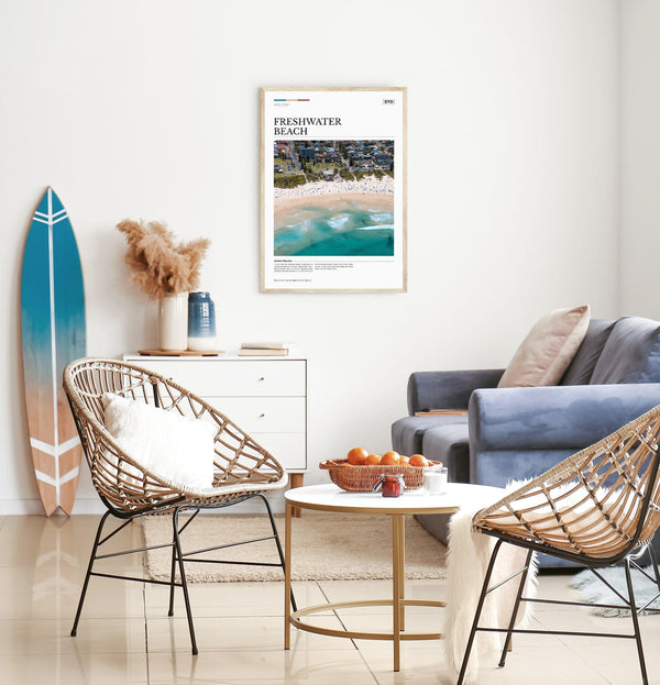 Freshwater Beach Editorial Poster - Australia Unseen