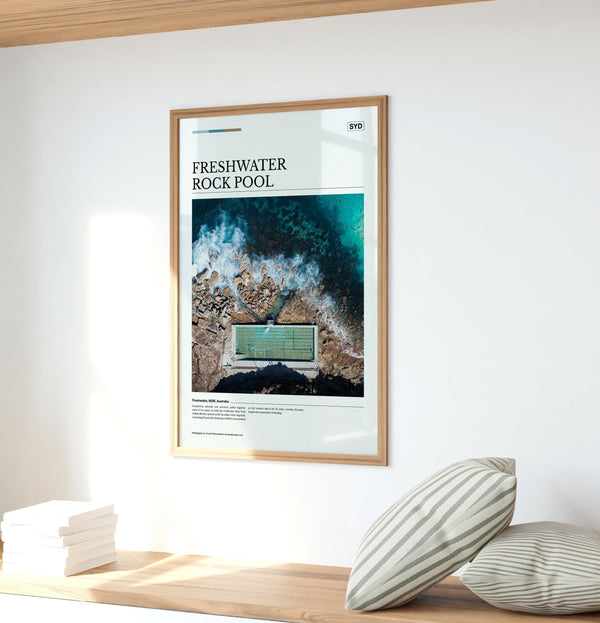 Freshwater Rock Pool Editorial Poster - Australia Unseen