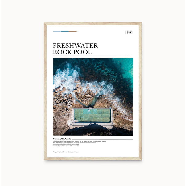 Freshwater Rock Pool Editorial Poster - Australia Unseen