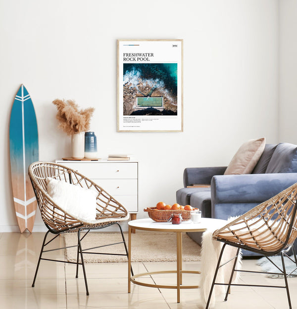 Freshwater Rock Pool Editorial Poster - Australia Unseen