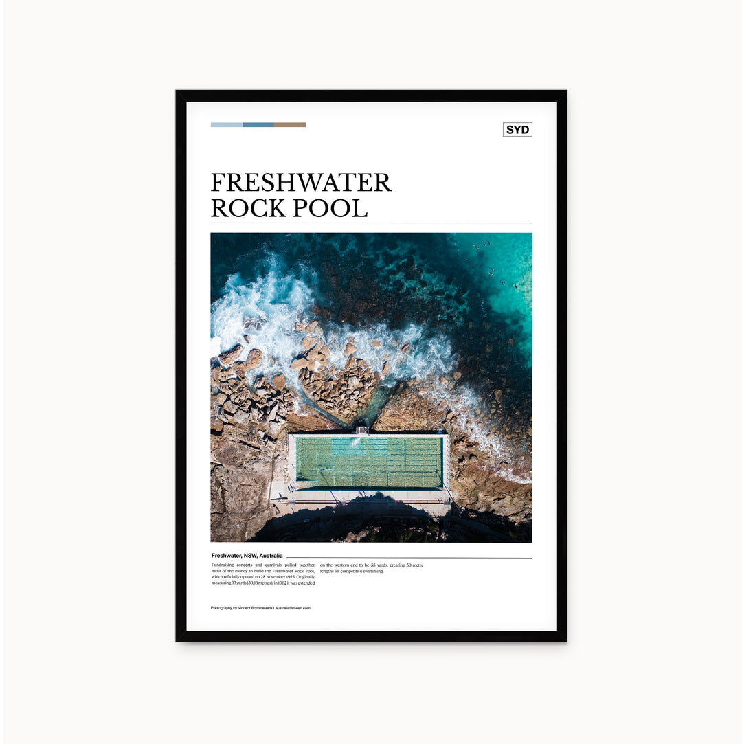 Freshwater Rock Pool Editorial Poster - Australia Unseen