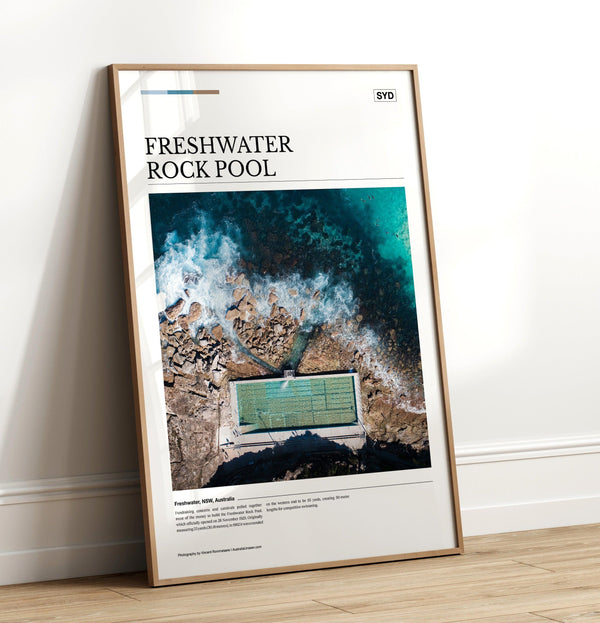 Freshwater Rock Pool Editorial Poster - Australia Unseen