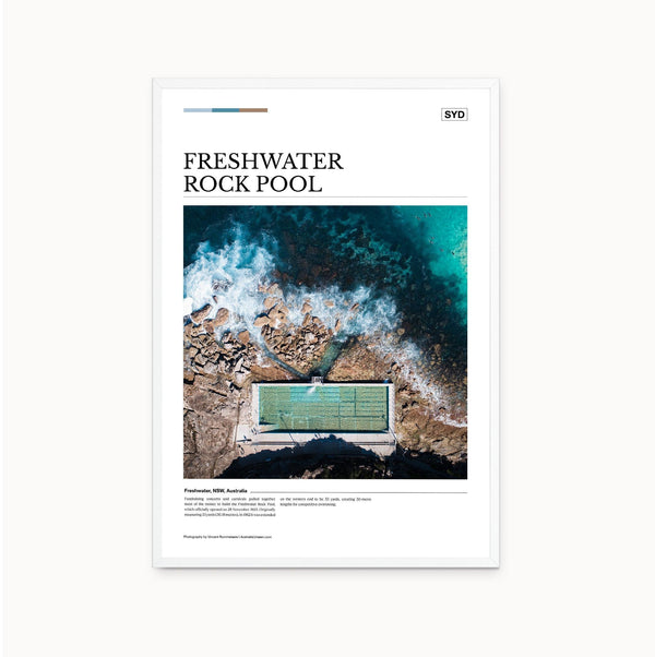Freshwater Rock Pool Editorial Poster - Australia Unseen