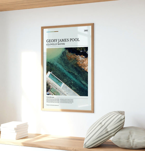 Geoff James Pool (Clovelly Baths) Editorial Poster - Australia Unseen