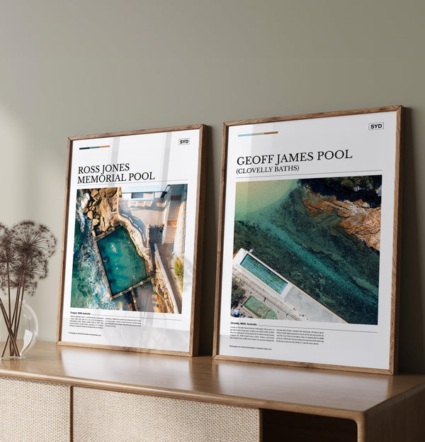 Geoff James Pool (Clovelly Baths) Editorial Poster - Australia Unseen