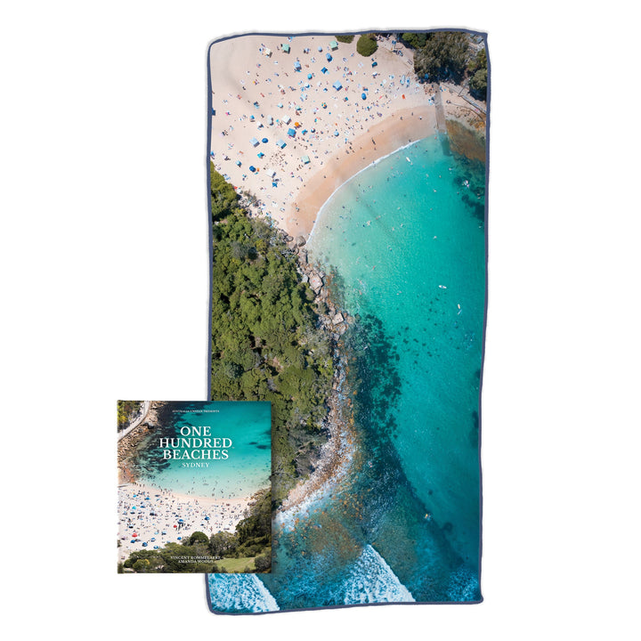 Gift Box: One Hundred Beaches Sydney Book + Double Sided Beach Towel - Australia Unseen