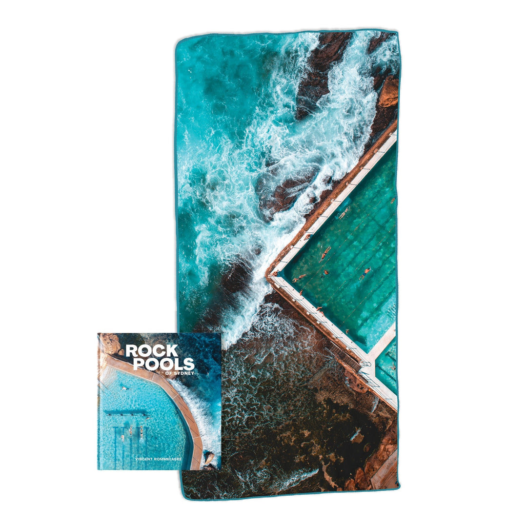 Gift Box: Rock Pools of Sydney Book + Double Sided Beach Towel - Australia Unseen