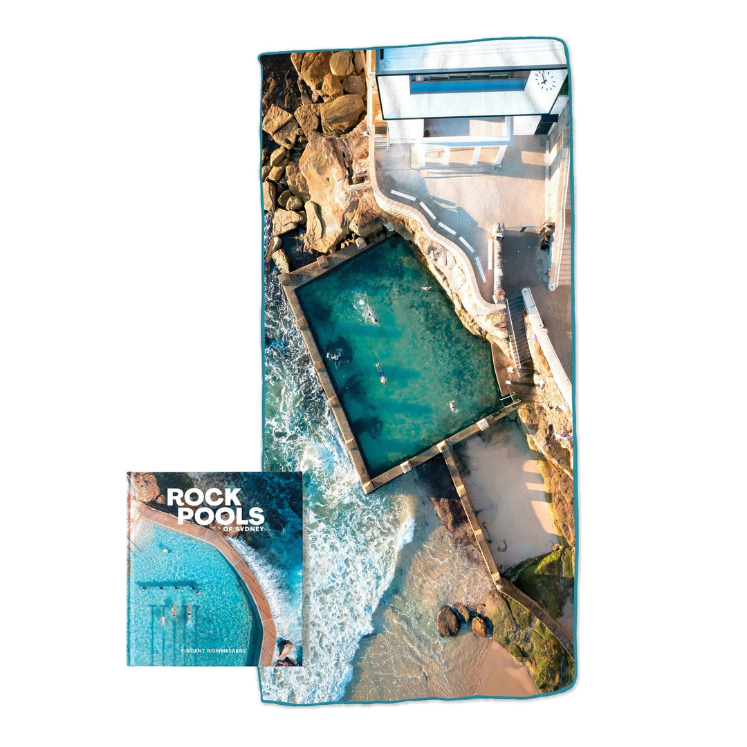 Gift Box: Rock Pools of Sydney Book + Double Sided Beach Towel - Australia Unseen