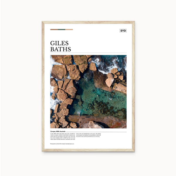 Giles Baths Editorial Poster - Australia Unseen