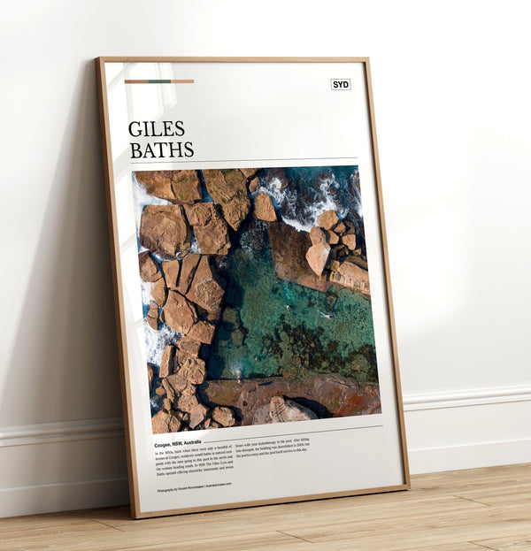 Giles Baths Editorial Poster - Australia Unseen