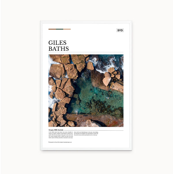Giles Baths Editorial Poster - Australia Unseen