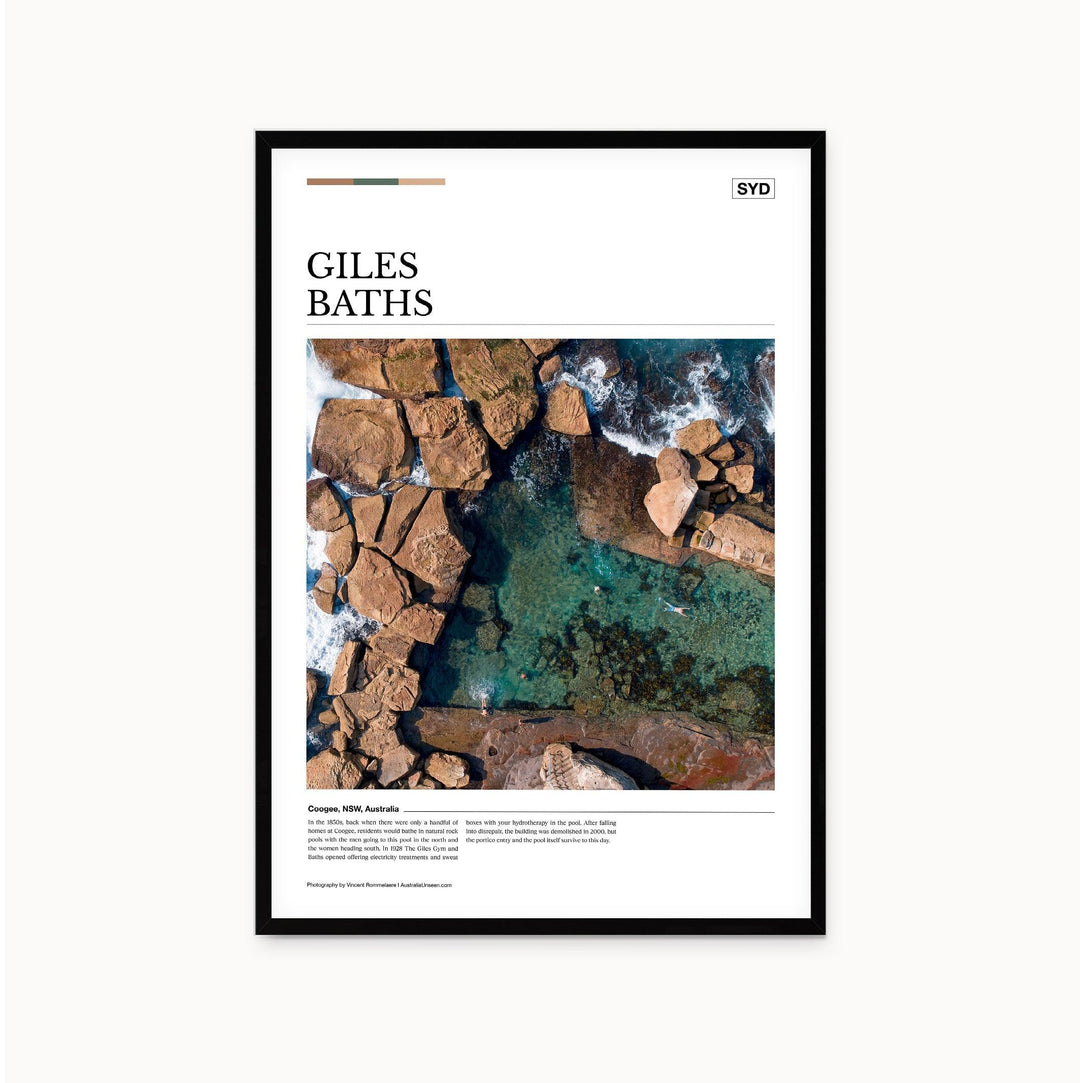 Giles Baths Editorial Poster - Australia Unseen