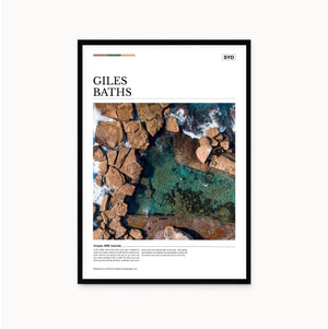 Giles Baths Editorial Poster - Australia Unseen