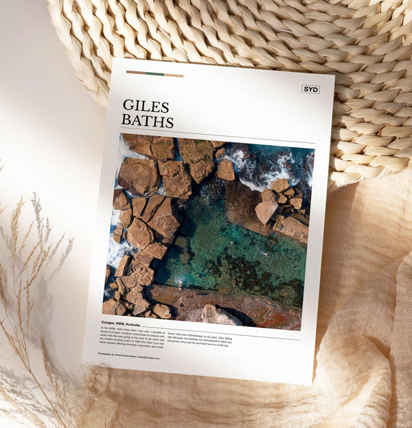 Giles Baths Editorial Poster - Australia Unseen
