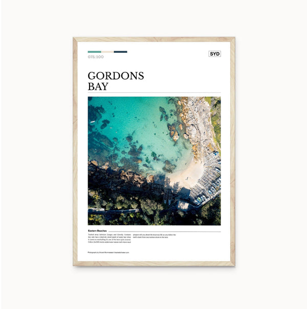 Gordons Bay Editorial Poster - Australia Unseen