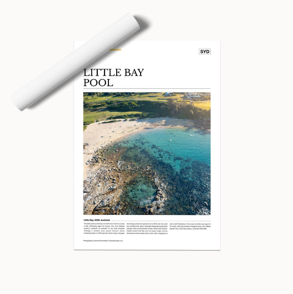 Little Bay Pool Editorial Poster - Australia Unseen