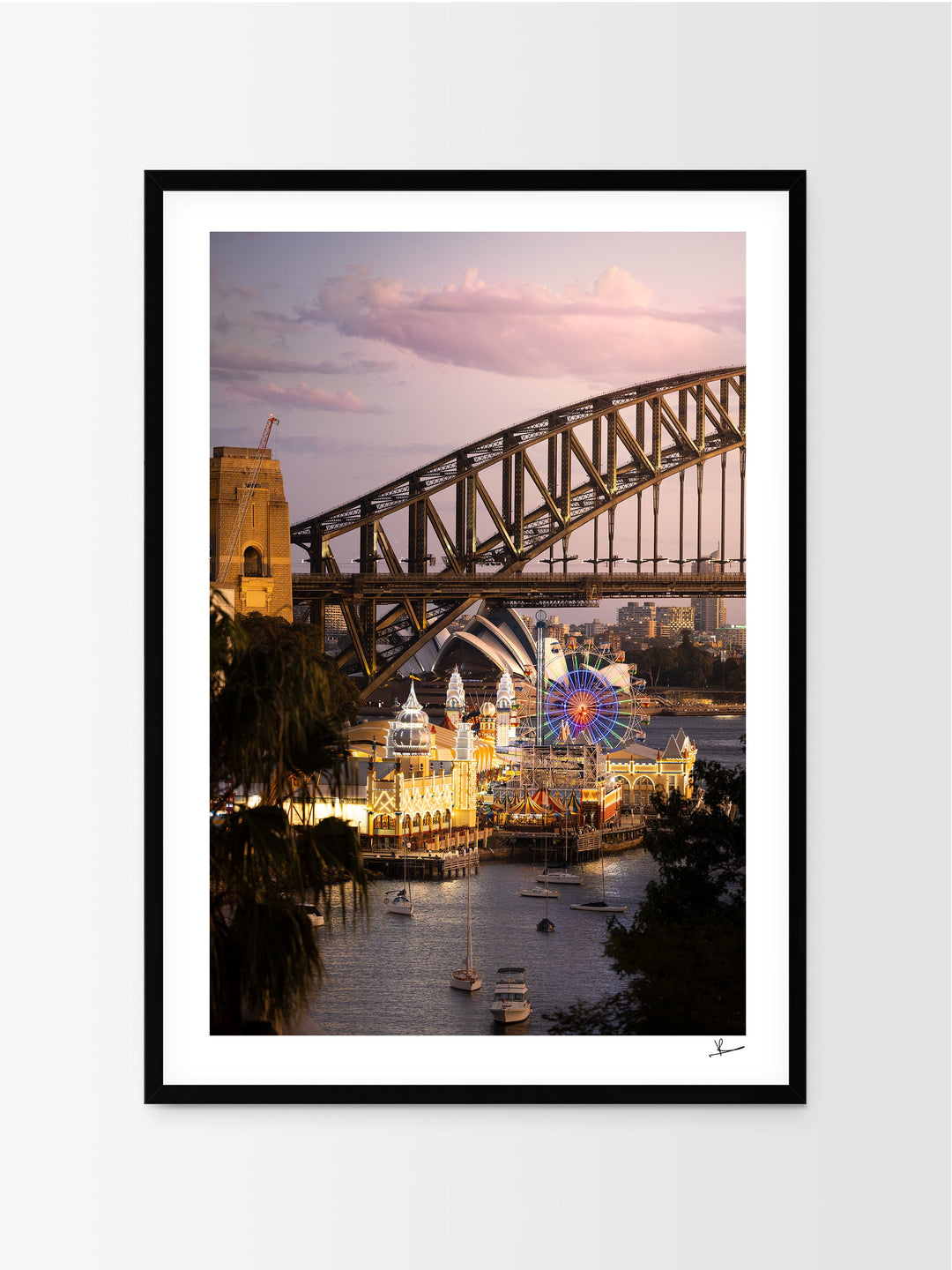 Luna Park 02 - Rainbow Ferris Wheel - Australia Unseen - Wall Art Print