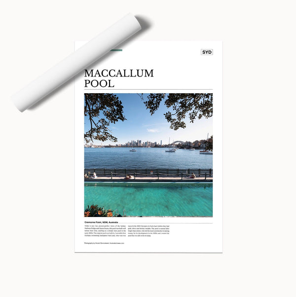 Maccallum Pool Editorial Poster - Australia Unseen