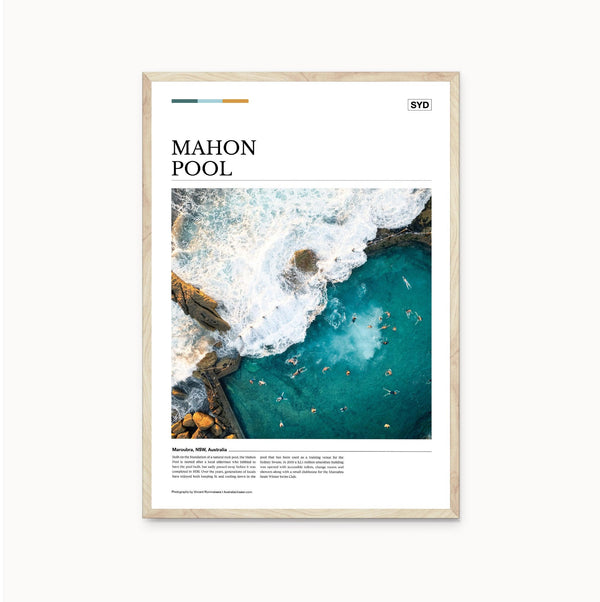 Mahon Pool Editorial Poster - Australia Unseen