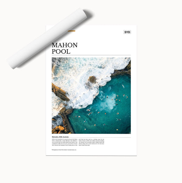 Mahon Pool Editorial Poster - Australia Unseen