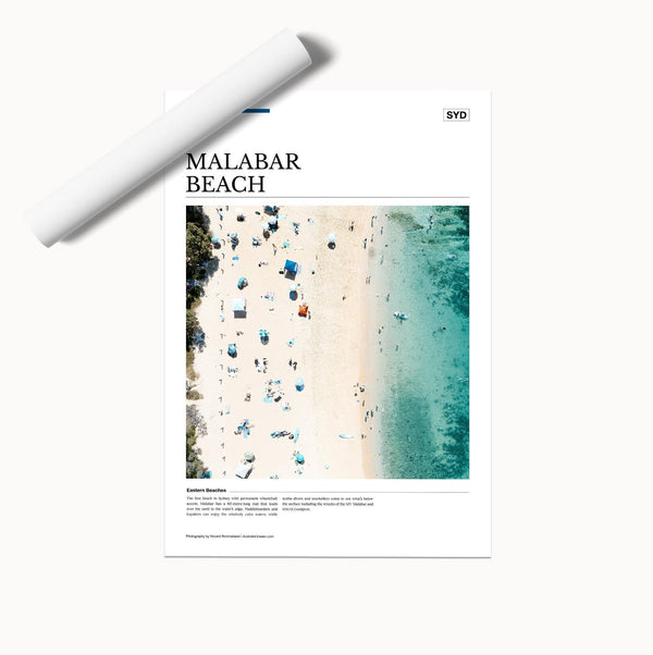 Malabar Beach Editorial Poster - Australia Unseen