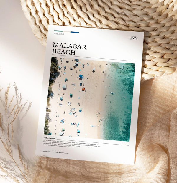 Malabar Beach Editorial Poster - Australia Unseen