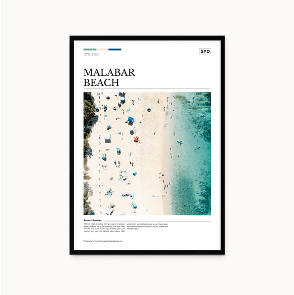 Malabar Beach Editorial Poster - Australia Unseen
