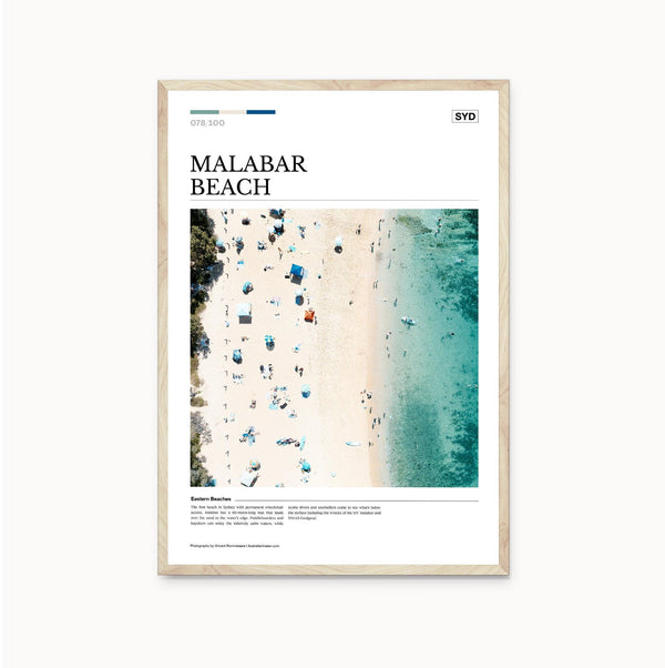 Malabar Beach Editorial Poster - Australia Unseen