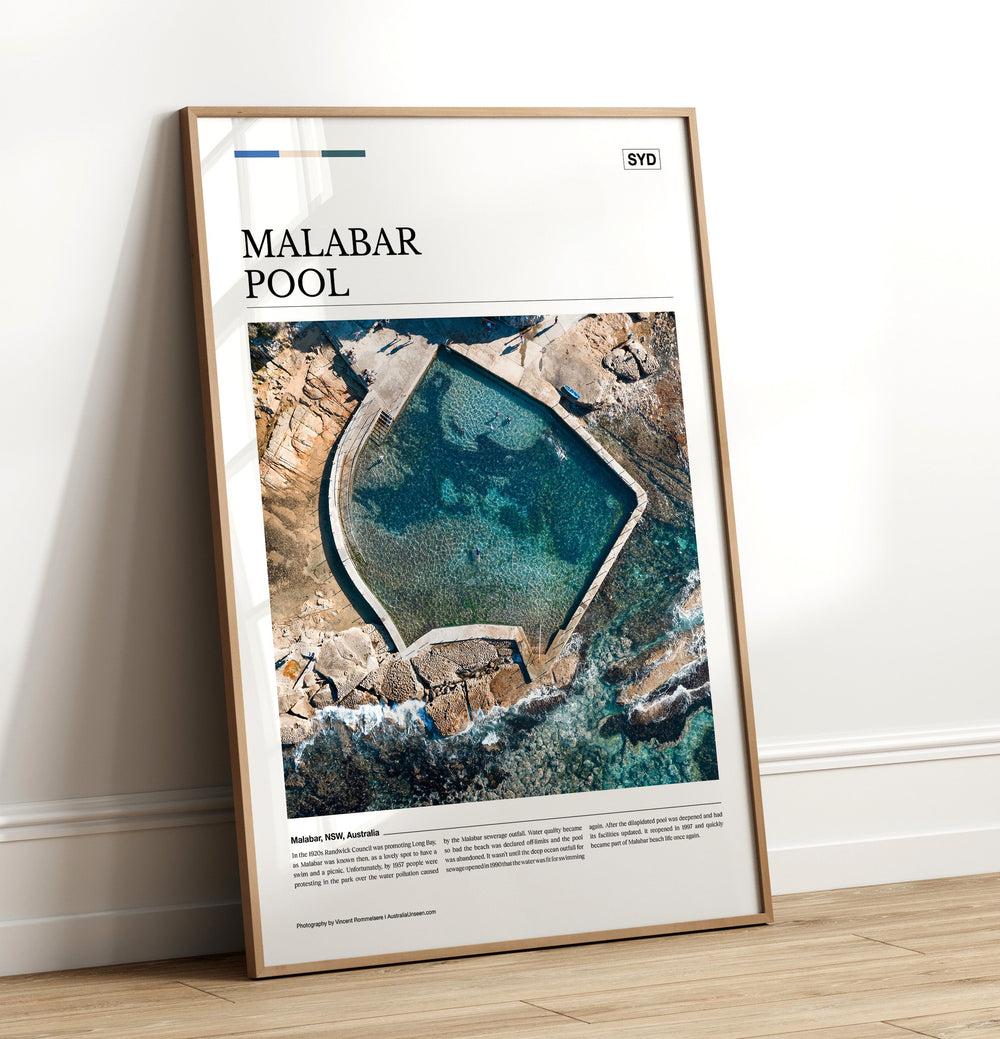 Malabar Pool Editorial Poster - Australia Unseen