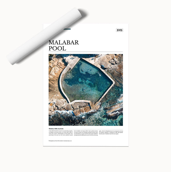 Malabar Pool Editorial Poster - Australia Unseen