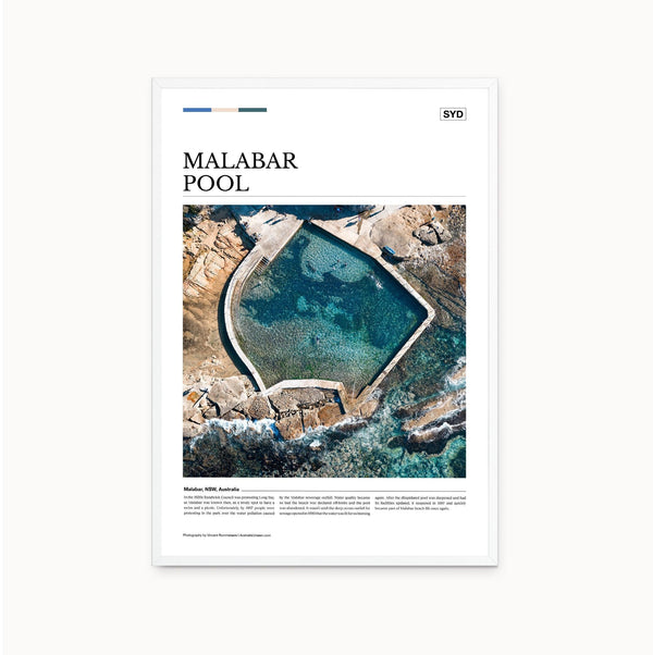 Malabar Pool Editorial Poster - Australia Unseen