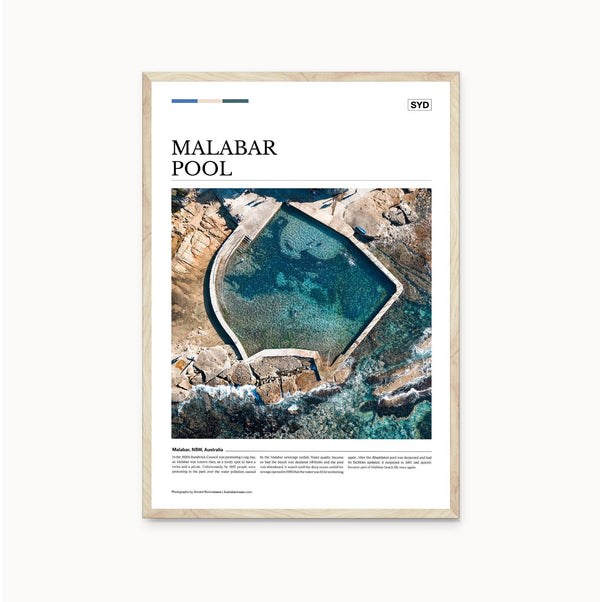 Malabar Pool Editorial Poster - Australia Unseen