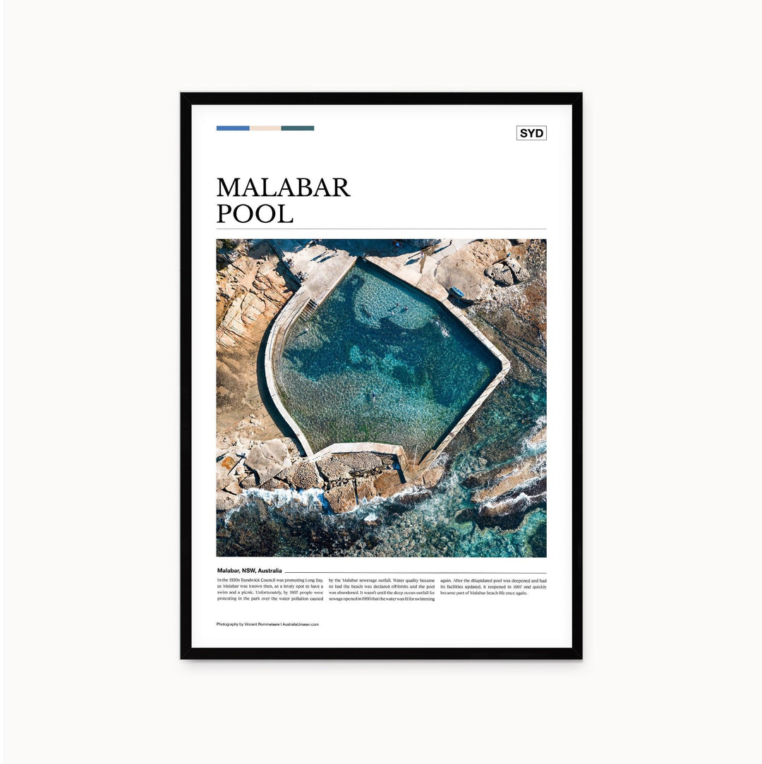 Malabar Pool Editorial Poster - Australia Unseen
