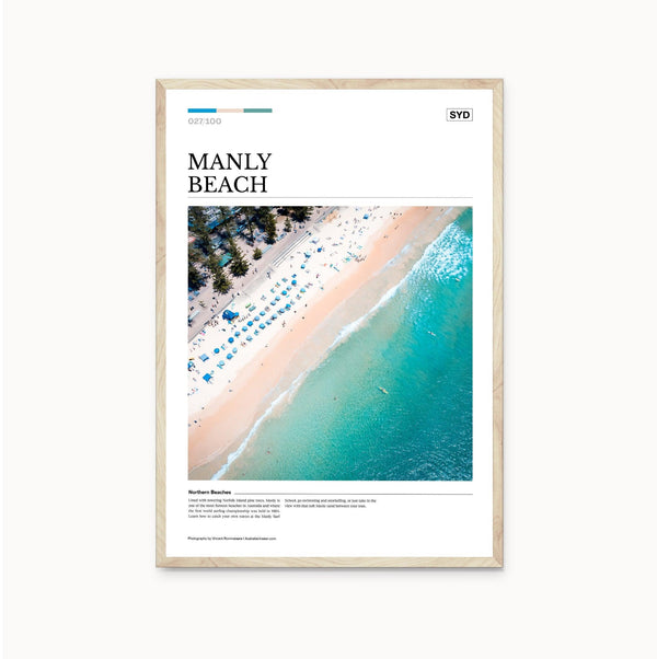 Manly Beach Editorial Poster - Australia Unseen