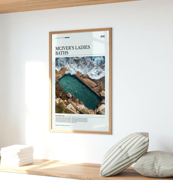 McIver’s Ladies Baths Editorial Poster - Australia Unseen