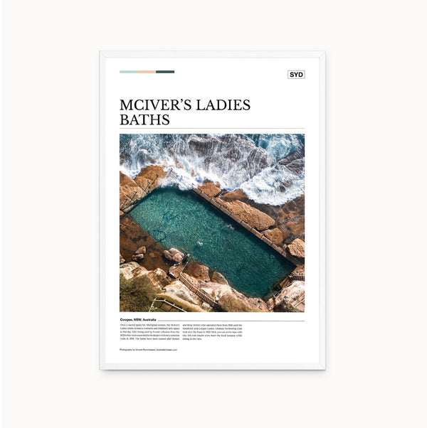 McIver’s Ladies Baths Editorial Poster - Australia Unseen