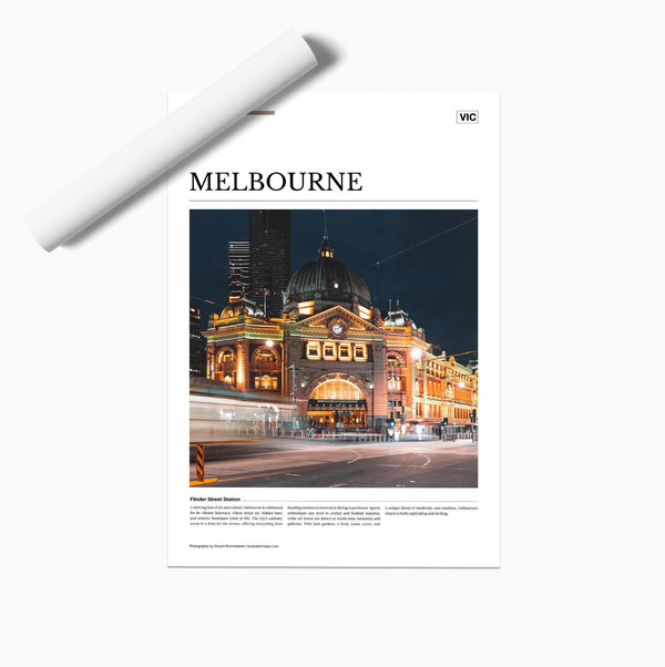 Melbourne Editorial Poster - Australia Unseen