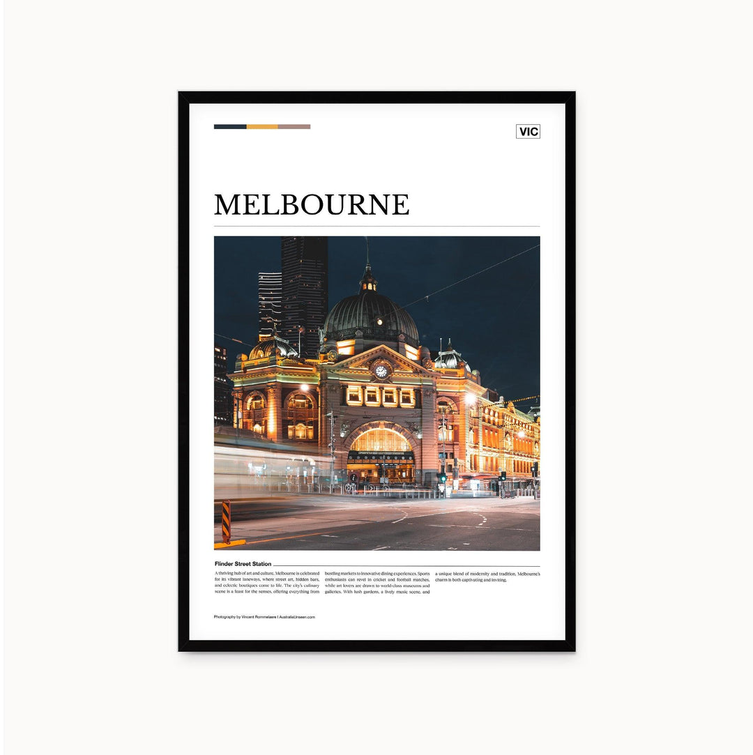 Melbourne Editorial Poster - Australia Unseen