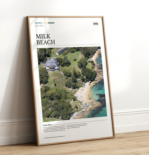 Milk Beach Editorial Poster - Australia Unseen