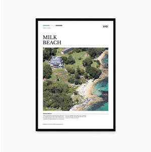 Milk Beach Editorial Poster - Australia Unseen