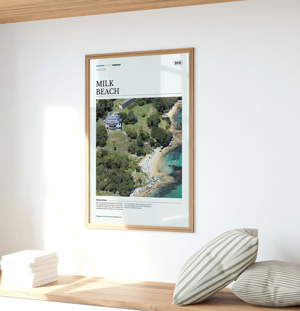 Milk Beach Editorial Poster - Australia Unseen