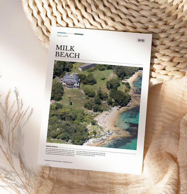 Milk Beach Editorial Poster - Australia Unseen