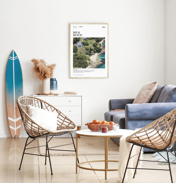 Milk Beach Editorial Poster - Australia Unseen